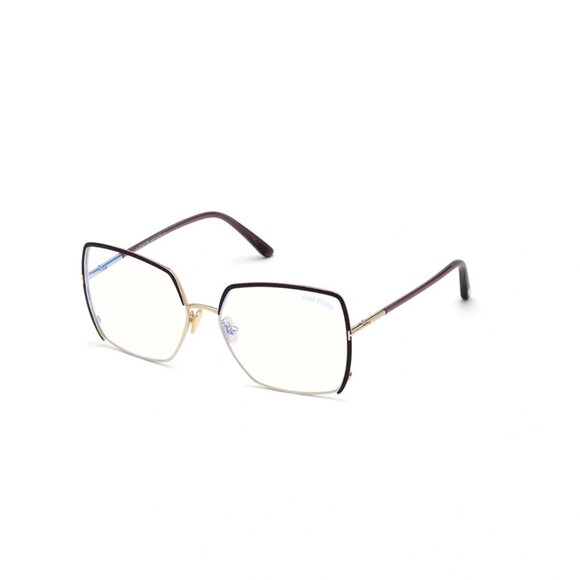 New Authentic Tom Ford FT5668-B/V 081 Geometric Eyeglasses